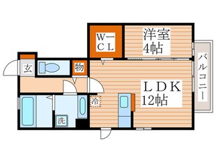 花水木F号棟の物件間取画像